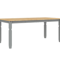 Esstisch Corona Grau 180x90x75 cm Massivholz Kiefer