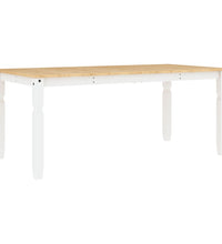 Esstisch Corona Weiß 180x90x75 cm Massivholz Kiefer