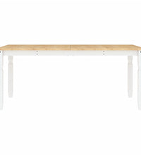 Esstisch Corona Weiß 180x90x75 cm Massivholz Kiefer