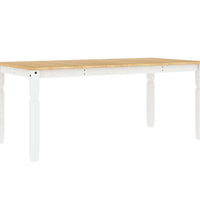 Esstisch Corona Weiß 180x90x75 cm Massivholz Kiefer