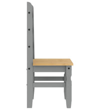Essstühle 2 Stk. Corona Grau 42x47x107 cm Massivholz Kiefer