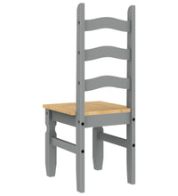 Essstühle 2 Stk. Corona Grau 42x47x107 cm Massivholz Kiefer