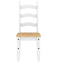 Essstühle 2 Stk. Corona Weiß 42x47x107 cm Massivholz Kiefer