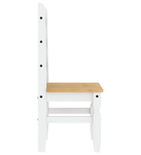 Essstühle 2 Stk. Corona Weiß 42x47x107 cm Massivholz Kiefer