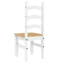 Essstühle 2 Stk. Corona Weiß 42x47x107 cm Massivholz Kiefer