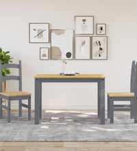Essstühle 2 Stk. Grau 40x46x99 cm Massivholz Kiefer