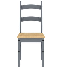 Essstühle 2 Stk. Grau 40x46x99 cm Massivholz Kiefer