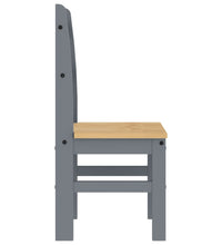 Essstühle 2 Stk. Grau 40x46x99 cm Massivholz Kiefer