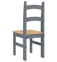 Essstühle 2 Stk. Grau 40x46x99 cm Massivholz Kiefer