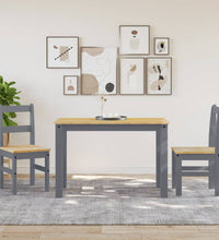Essstühle 2 Stk. Panama Grau 40x46x90 cm Massivholz Kiefer