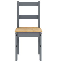 Essstühle 2 Stk. Panama Grau 40x46x90 cm Massivholz Kiefer