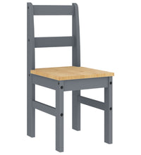 Essstühle 2 Stk. Panama Grau 40x46x90 cm Massivholz Kiefer