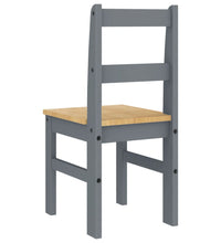 Essstühle 2 Stk. Panama Grau 40x46x90 cm Massivholz Kiefer