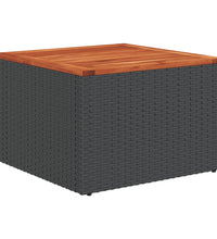 13-tlg. Garten-Sofagarnitur mit Kissen Schwarz Poly Rattan