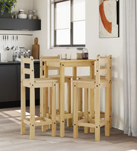5-tlg. Bar-Set Massivholz Kiefer