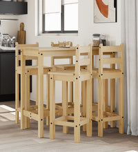 5-tlg. Bar-Set Massivholz Kiefer