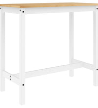 5-tlg. Bar-Set Weiß Massivholz Kiefer