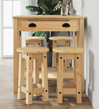 5-tlg. Bar-Set Massivholz Kiefer