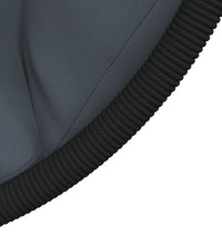 Hängesessel Ei-Design mit Ständer Anthrazit Rattan und Stahl