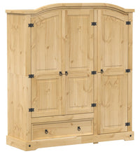 Kleiderschrank Corona 151,5x52x170 cm Massivholz Kiefer