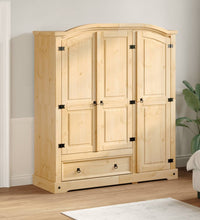Kleiderschrank Corona 151,5x52x170 cm Massivholz Kiefer