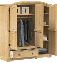 Kleiderschrank Corona 151,5x52x170 cm Massivholz Kiefer