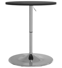 Bartisch Schwarz 60x60x90 cm Holzwerkstoff Verchromter Stahl