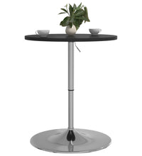 Bartisch Schwarz 60x60x90 cm Holzwerkstoff Verchromter Stahl