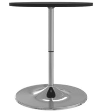Bartisch Schwarz 60x60x90 cm Holzwerkstoff Verchromter Stahl