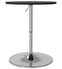 Bartisch Schwarz 60x60x90 cm Holzwerkstoff Verchromter Stahl