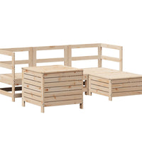 5-tlg. Garten-Sofagarnitur Massivholz Kiefer