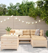 5-tlg. Garten-Sofagarnitur Massivholz Kiefer