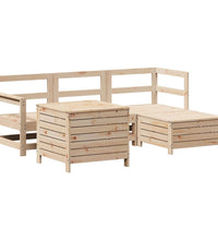 5-tlg. Garten-Sofagarnitur Massivholz Kiefer