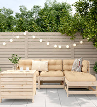 5-tlg. Garten-Sofagarnitur Massivholz Kiefer