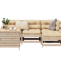 5-tlg. Garten-Sofagarnitur Massivholz Kiefer