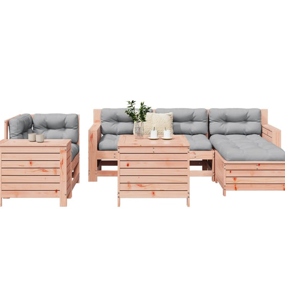 7-tlg. Garten-Sofagarnitur Massivholz Douglasie
