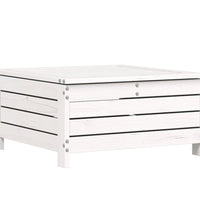 7-tlg. Garten-Sofagarnitur Weiß Massivholz Kiefer