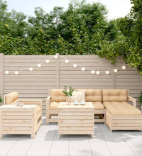 7-tlg. Garten-Sofagarnitur Massivholz Kiefer