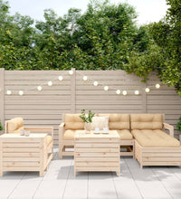 7-tlg. Garten-Sofagarnitur Massivholz Kiefer