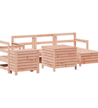 7-tlg. Garten-Sofagarnitur Massivholz Douglasie