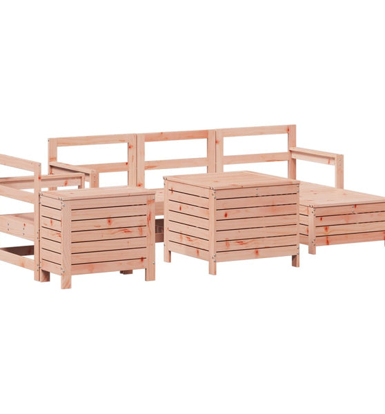 7-tlg. Garten-Sofagarnitur Massivholz Douglasie