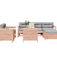 7-tlg. Garten-Sofagarnitur Massivholz Douglasie
