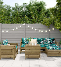 7-tlg. Garten-Sofagarnitur Kiefernholz Imprägniert