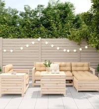 7-tlg. Garten-Sofagarnitur Massivholz Kiefer
