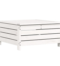 8-tlg. Garten-Sofagarnitur Weiß Massivholz Kiefer