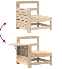 8-tlg. Garten-Sofagarnitur Massivholz Kiefer