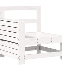 8-tlg. Garten-Sofagarnitur Weiß Massivholz Kiefer