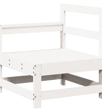 7-tlg. Garten-Lounge-Set Weiß Massivholz Kiefer