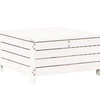 7-tlg. Garten-Lounge-Set Weiß Massivholz Kiefer