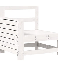 11-tlg. Garten-Sofagarnitur Weiß Massivholz Kiefer